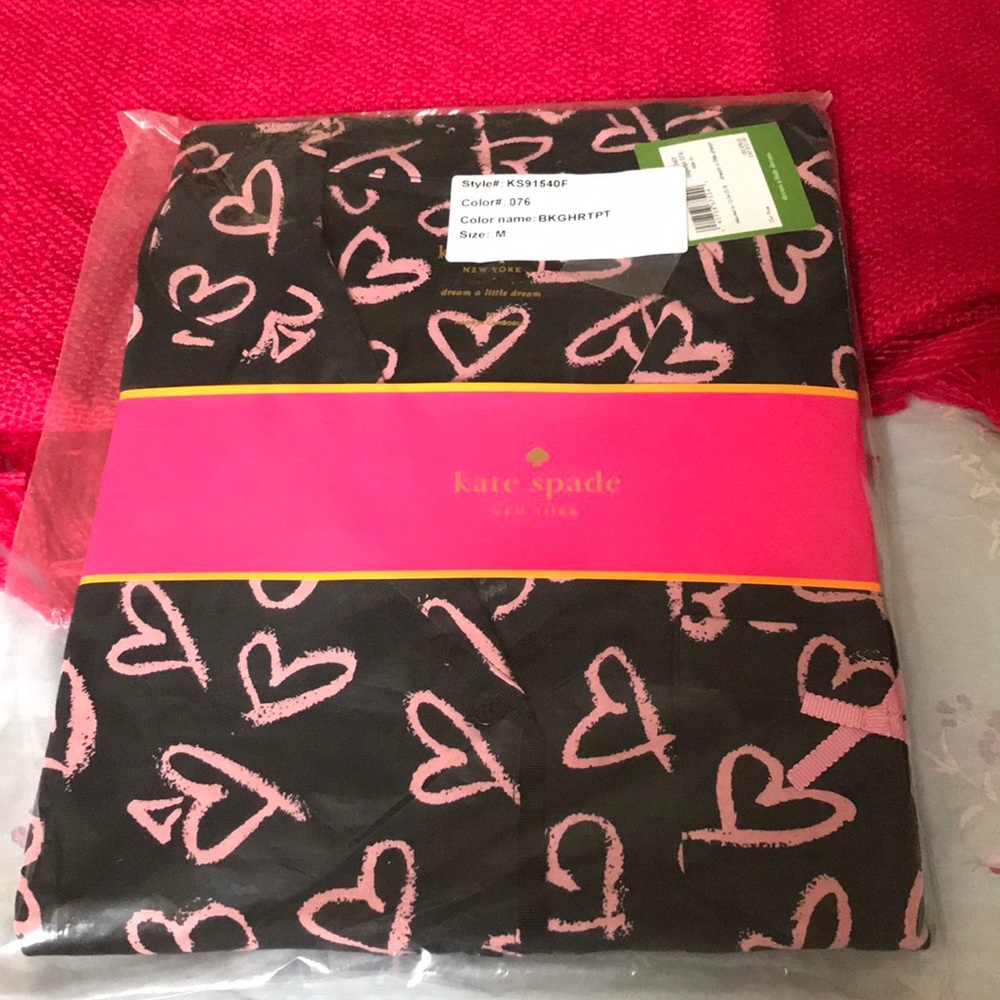 NEW in plastic kate spade pajamas medium
